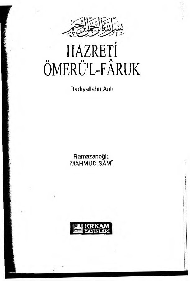 Hz.Omer kitap kapağı