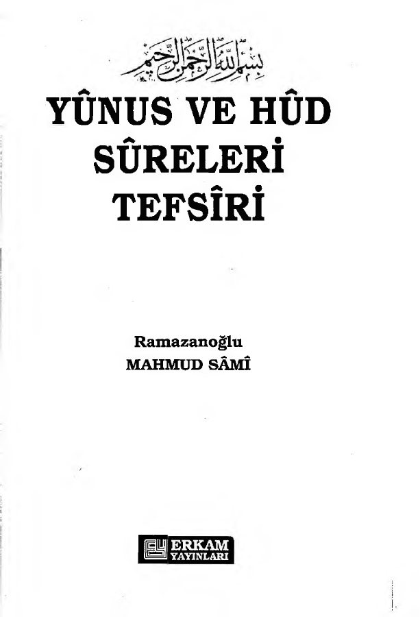 Hz.Yunus Hud kitap kapağı