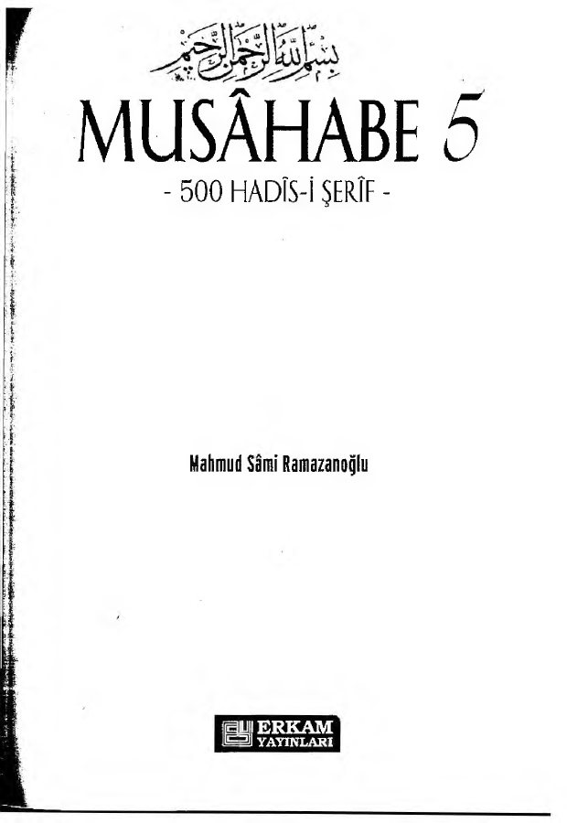 Musahabe 5 kitap kapağı