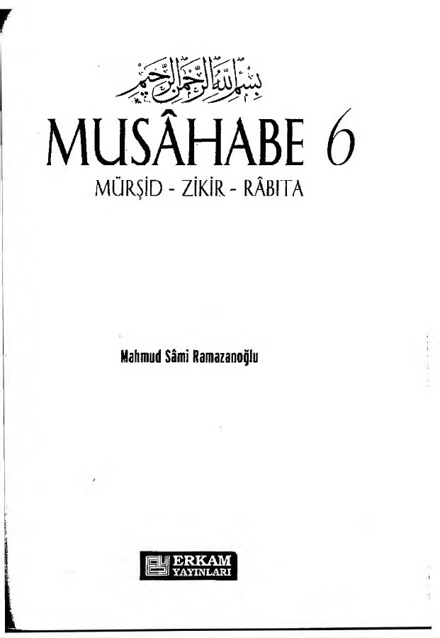 Musahabe 6 kitap kapağı
