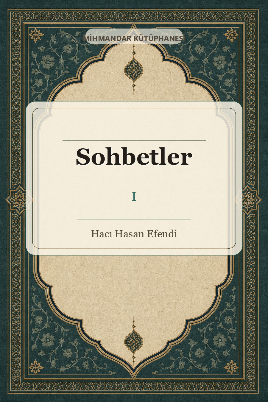 Sohbetler 1 kitap kapağı
