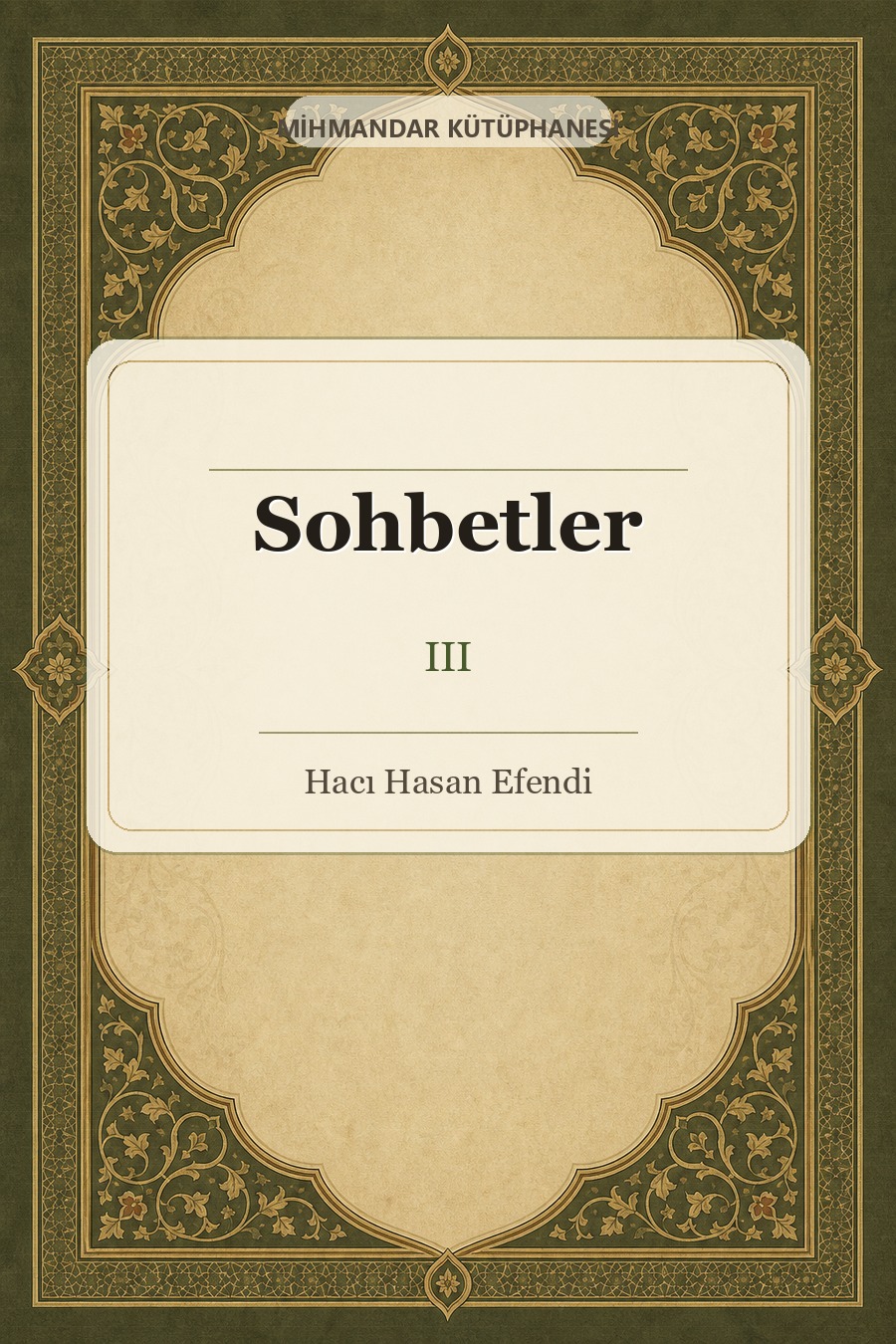 Sohbetler 3 kitap kapağı