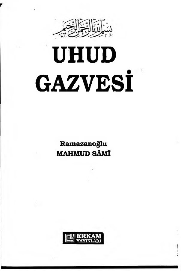 Uhud Gazvesi kitap kapağı